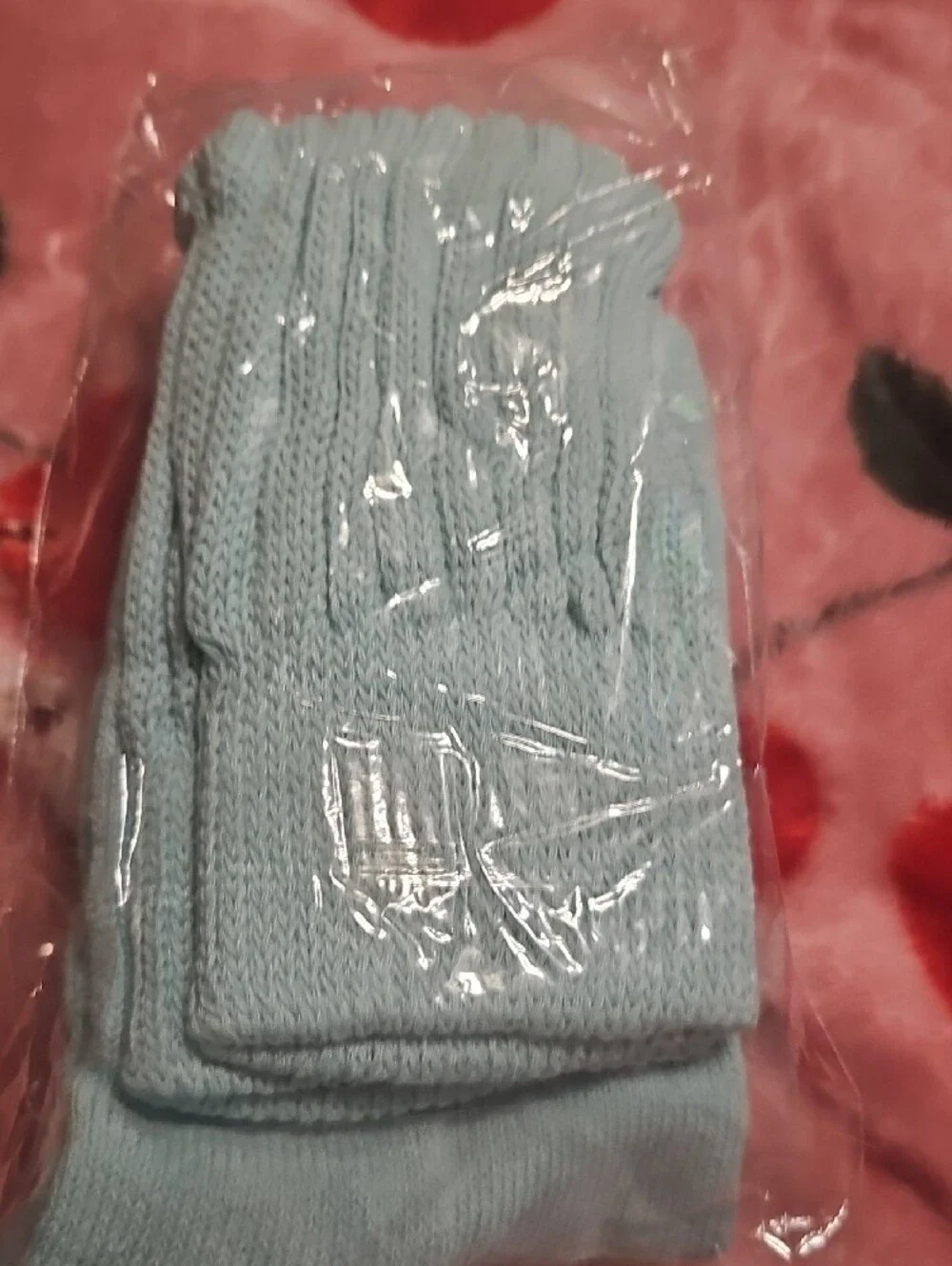 Light Blue Crew Socks - Women's